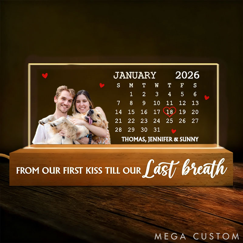 Personalized Pet Lover Couple Needs You Till the End Light