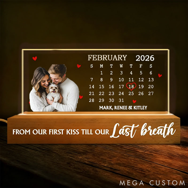 Personalized Pet Lover Couple Needs You Till the End Light