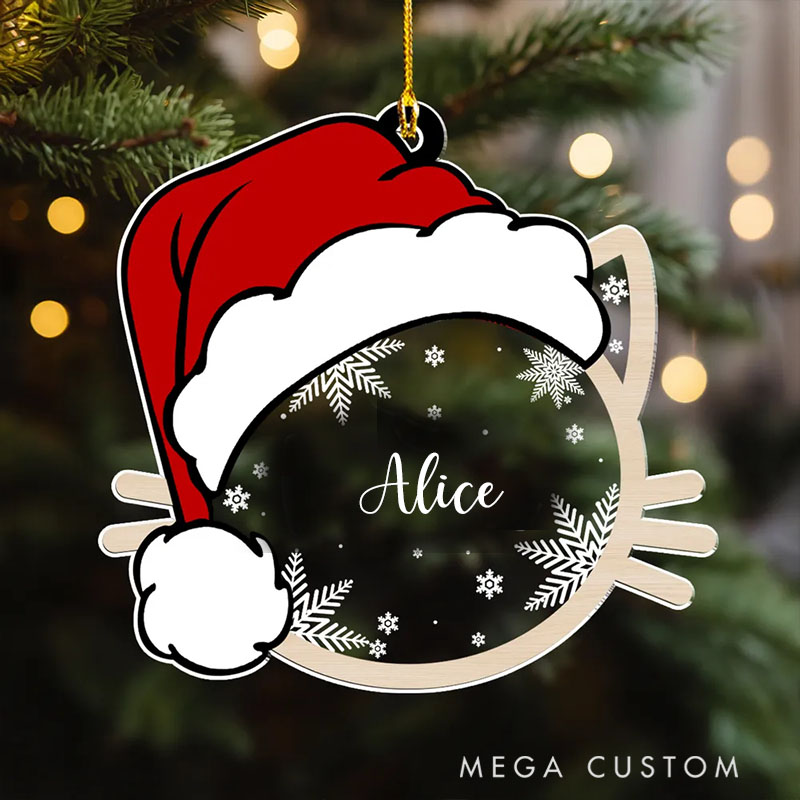 Personalized Pet Lover Custom Pet Name Christmas Ornament