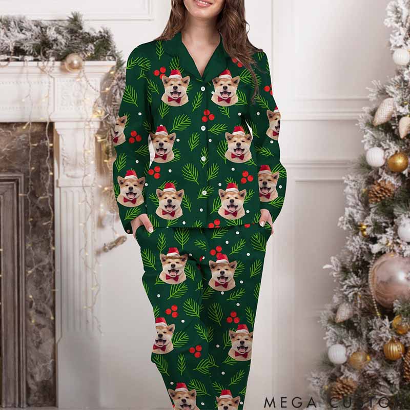 Personalized Pet Lover Custom Photo Dog Cat Mom Dad Pajamas Set
