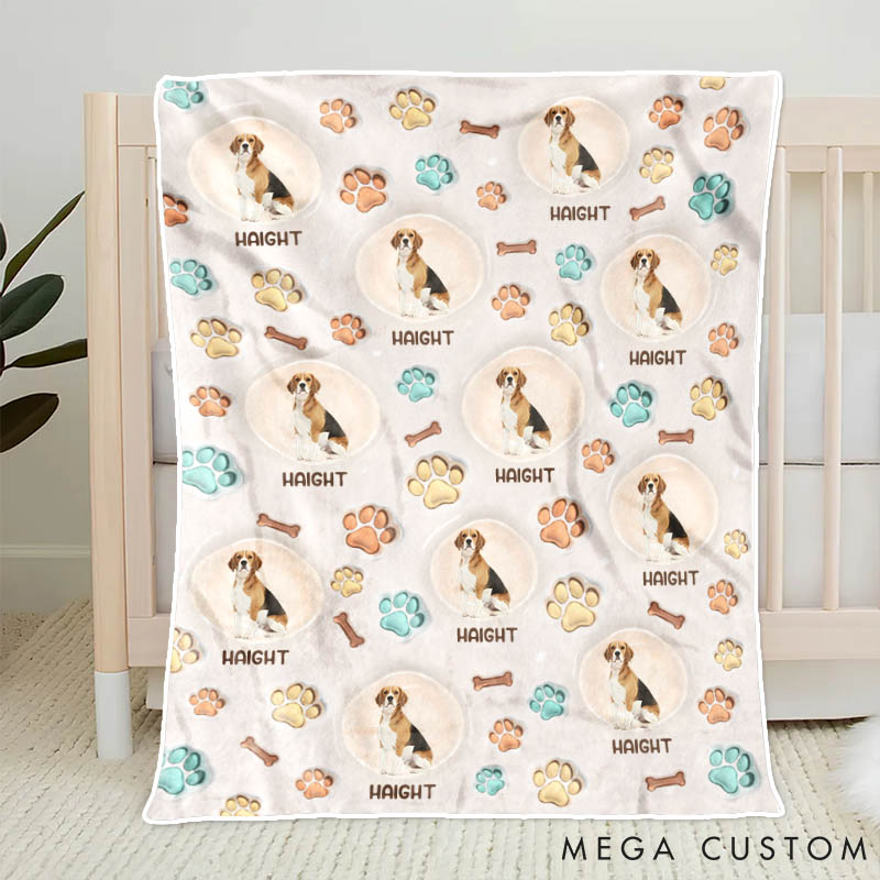 Personalized Pet Lover Custom Photo Our Pets are Our Family Throw Blanket