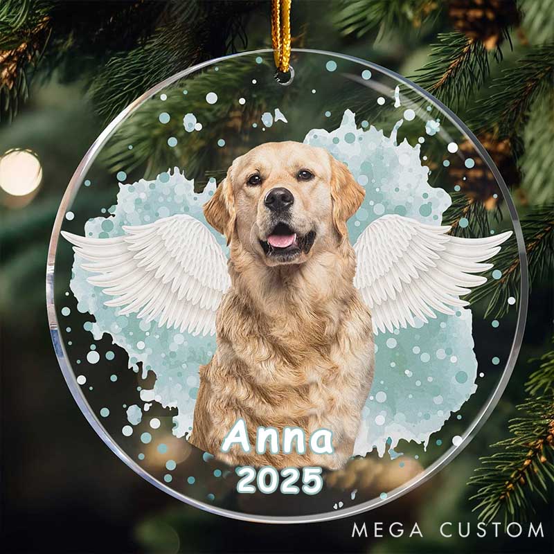 Personalized Pet Lover Custom Photo Pet Memorial Ornament