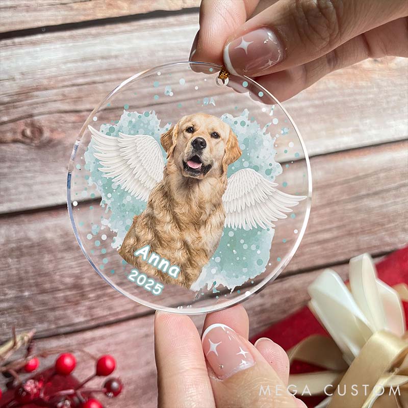 Personalized Pet Lover Custom Photo Pet Memorial Ornament