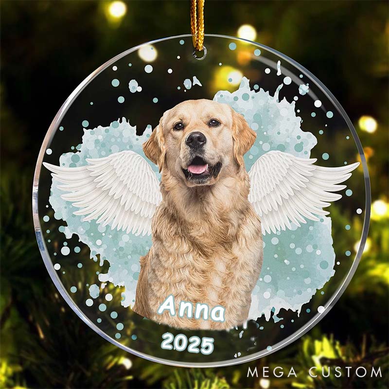 Personalized Pet Lover Custom Photo Pet Memorial Ornament