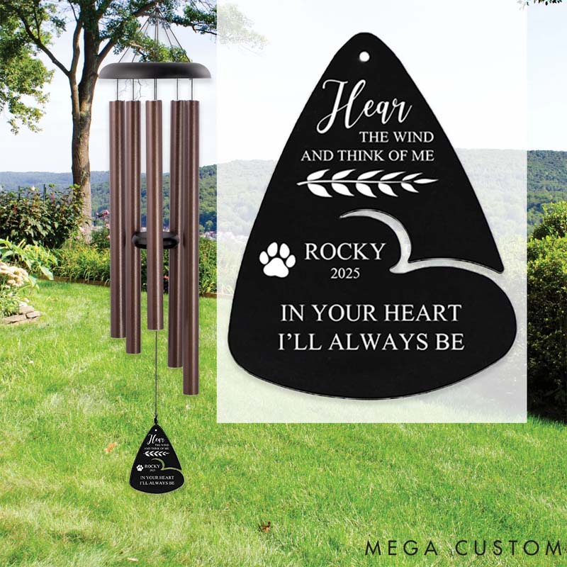 Personalized Pet Lover Dog Memorial Wind Chime