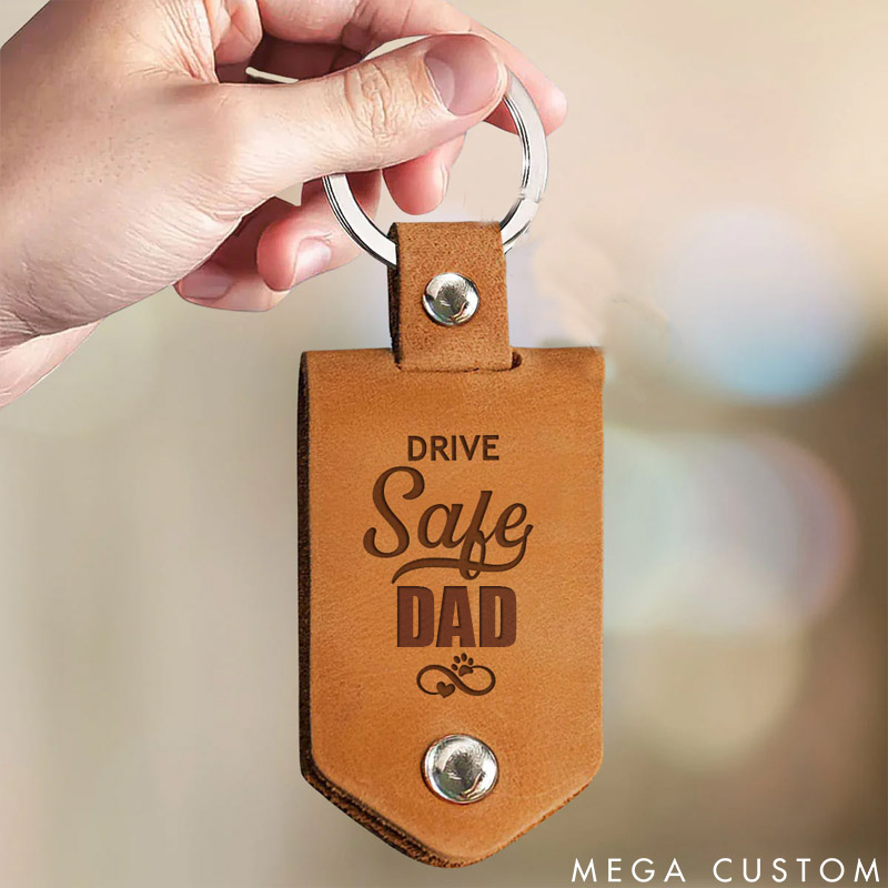 Personalized Pet Lover Dont Leave Me Starving Pet Dad Keychains