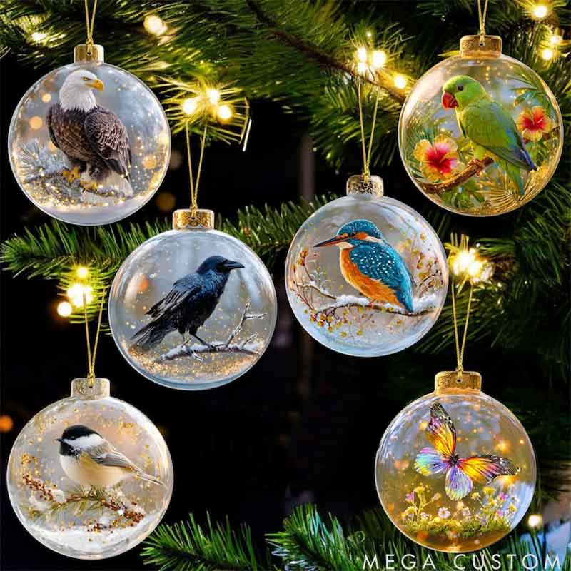 Personalized Pet Lover Flying Animal Christmas Ornament