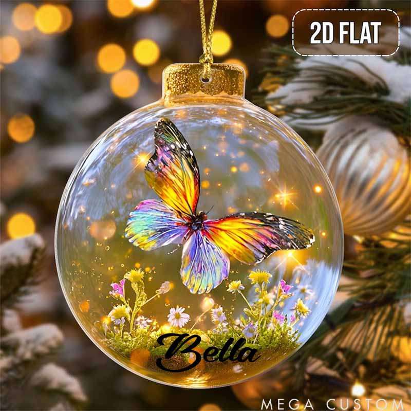 Personalized Pet Lover Flying Animal Christmas Ornament