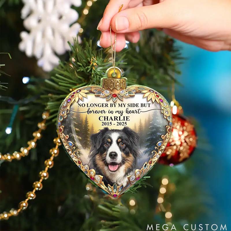 Personalized Pet Lover Forever Loved Memorial Dog Cat Christmas Ornament