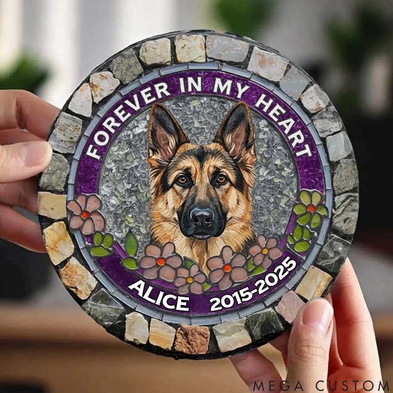 Personalized Pet Lover Forever Loved Never Forgotten Memorial Stone
