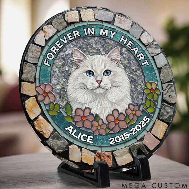 Personalized Pet Lover Forever Loved Never Forgotten Memorial Stone