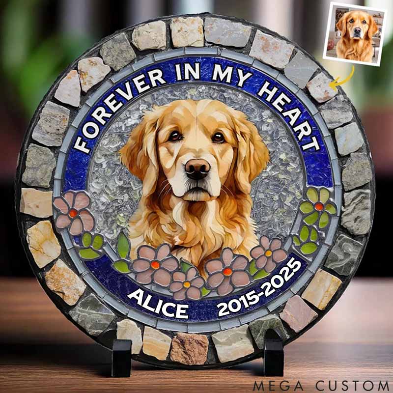 Personalized Pet Lover Forever Loved Never Forgotten Memorial Stone