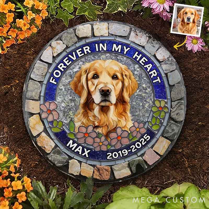 Personalized Pet Lover Forever Loved Never Forgotten Memorial Stone
