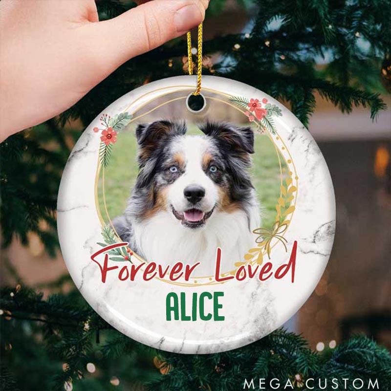 Personalized Pet Lover Forever Loved Ornament