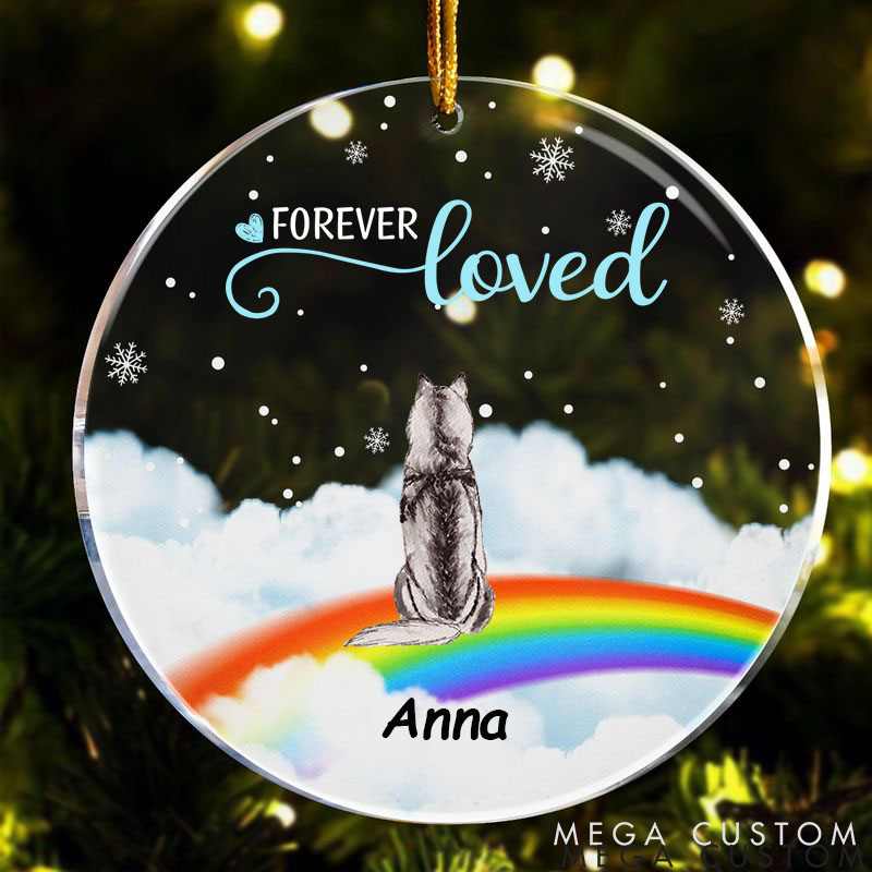 Personalized Pet Lover Forever Loved Ornament