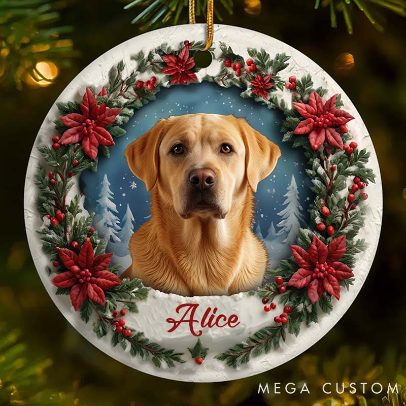 Personalized Pet Lover Forever Loved never Forgotten Christmas Ornament