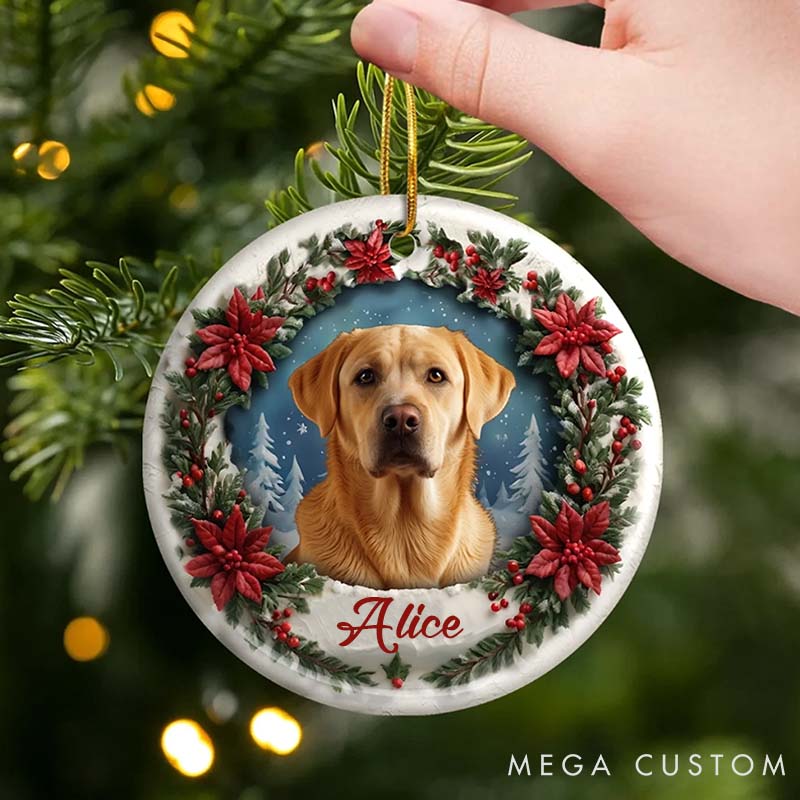 Personalized Pet Lover Forever Loved never Forgotten Christmas Ornament