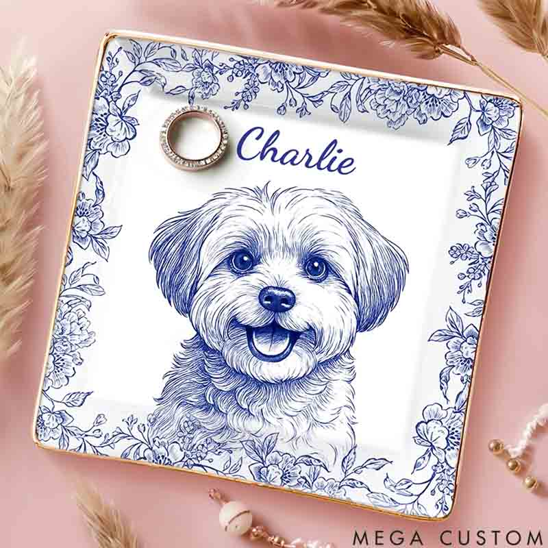 Personalized Pet Lover Forever My Little Muse Ring Dishes