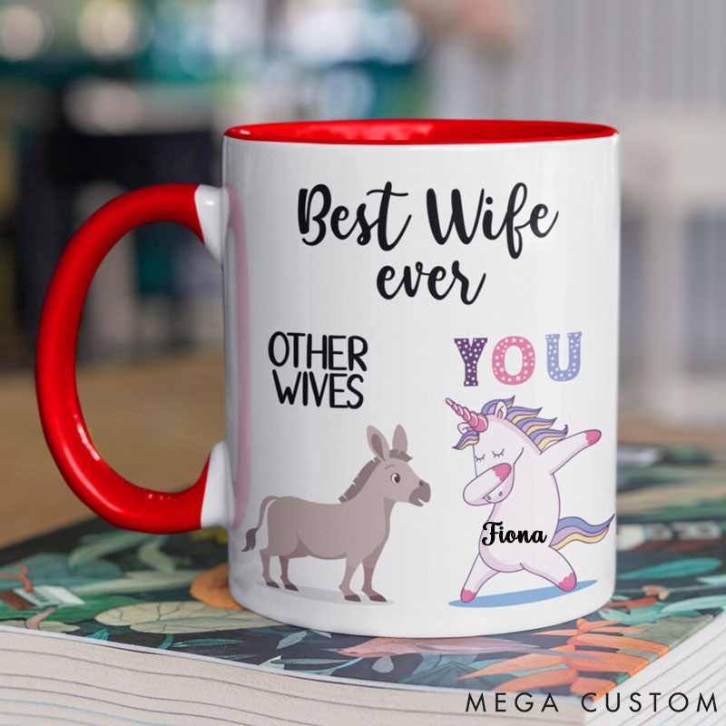 Personalized Pet Lover Funny Girlfriend Funny Boyfriend Best Wife Ever Mug