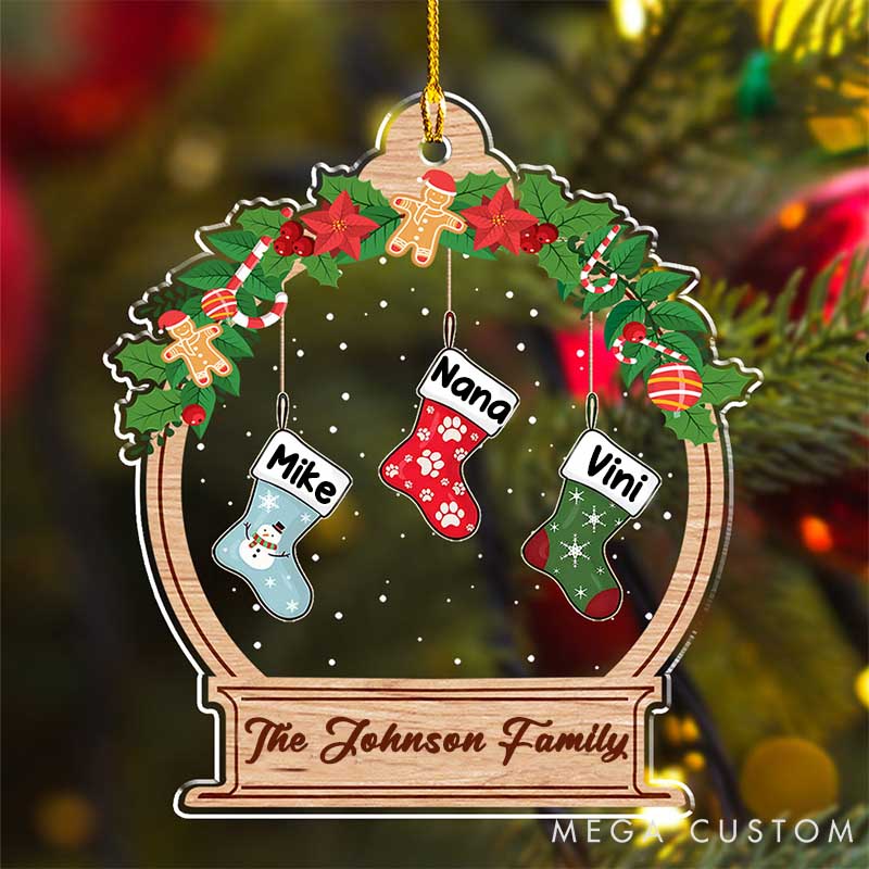 Personalized Pet Lover Funny Stockings Christmas Ornament
