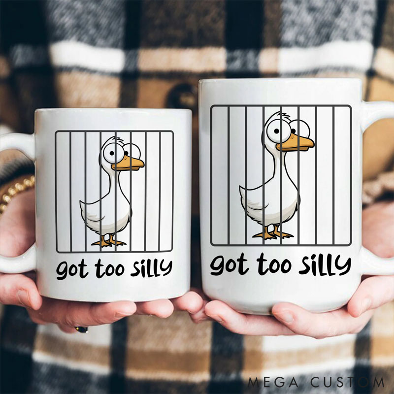 Personalized Pet Lover Got Too Silly Hilarious Gift Silly Goose Funny Animals Mugs