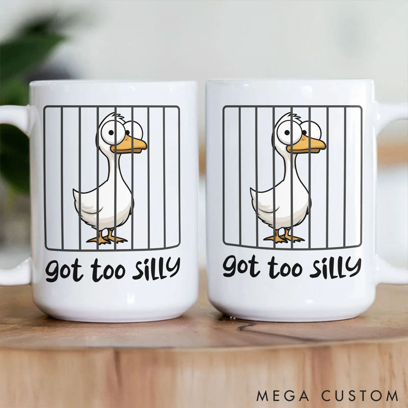 Personalized Pet Lover Got Too Silly Hilarious Gift Silly Goose Funny Animals Mugs