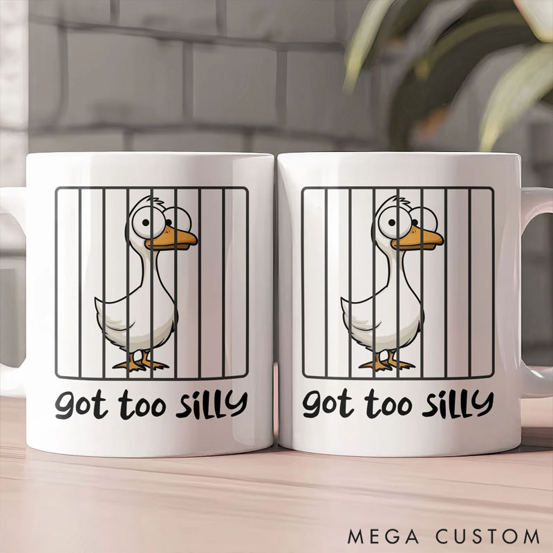 Personalized Pet Lover Got Too Silly Hilarious Gift Silly Goose Funny Animals Mugs