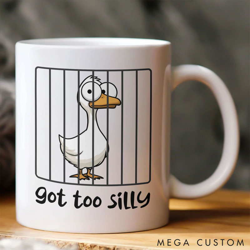 Personalized Pet Lover Got Too Silly Hilarious Gift Silly Goose Funny Animals Mugs