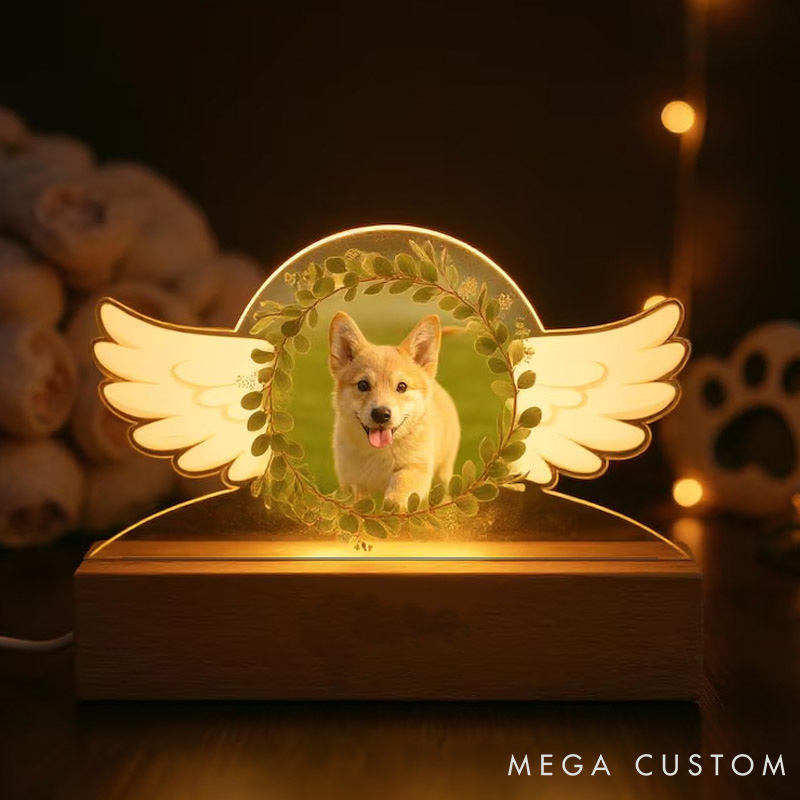 Personalized Pet Lover Guardian Wings Pet Light