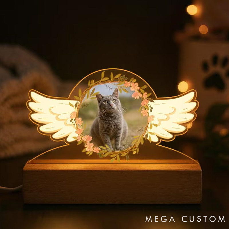 Personalized Pet Lover Guardian Wings Pet Light