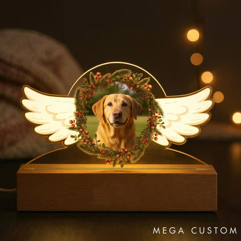 Personalized Pet Lover Guardian Wings Pet Light