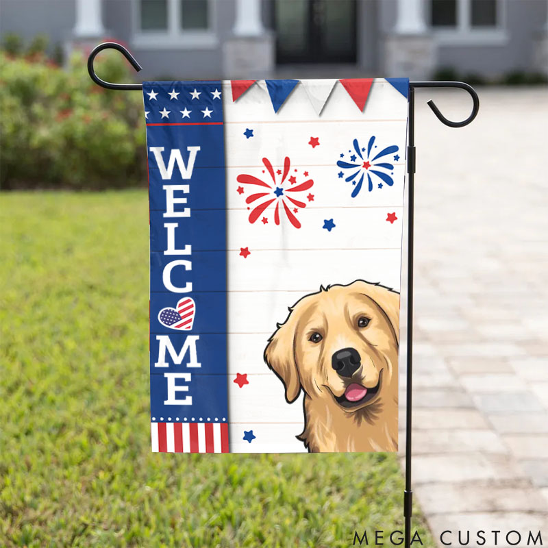 Personalized Pet Lover Hello Human Welcome to My House Garden Flag