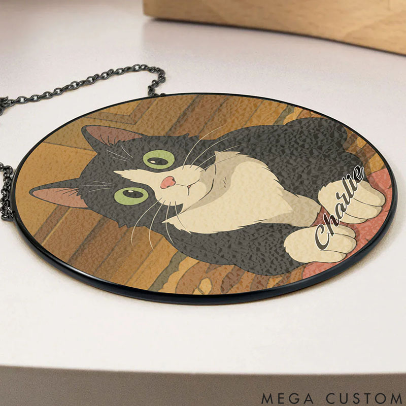 Personalized Pet Lover Here with Me Sun Catcher