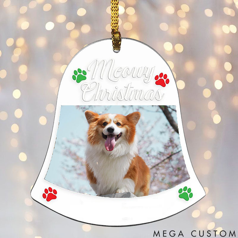 Personalized Pet Lover Holiday Pet Photo Christmas Ornament