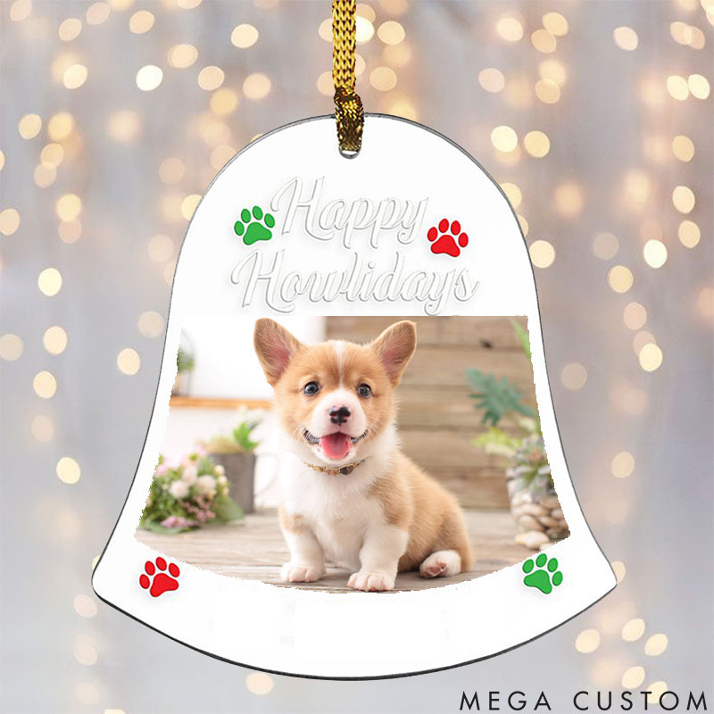 Personalized Pet Lover Holiday Pet Photo Christmas Ornament
