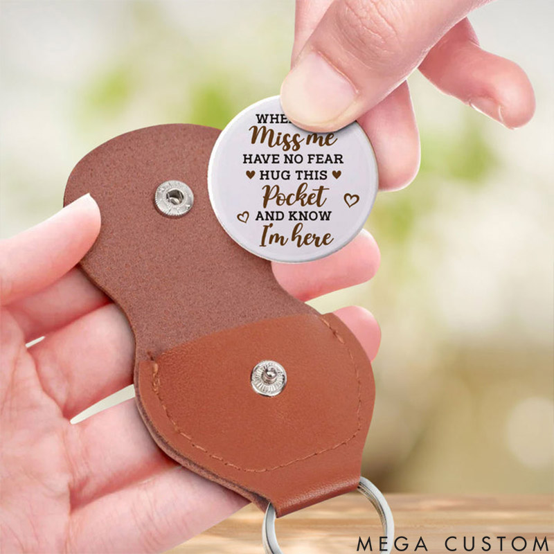 Personalized Pet Lover Hus this Pocket and Feel Me Here Pocket Hug