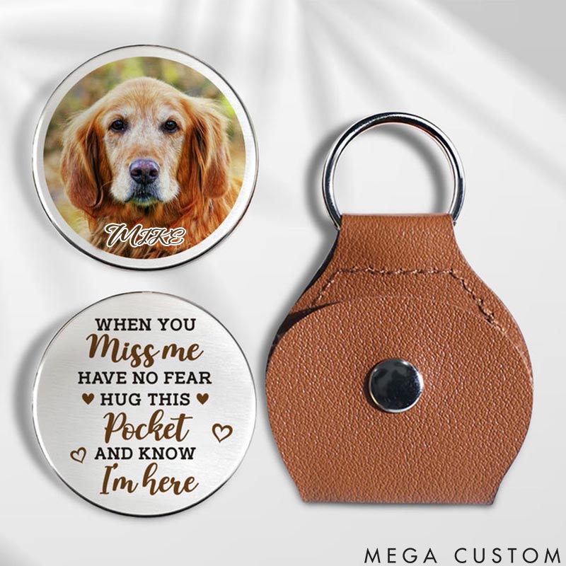 Personalized Pet Lover Hus this Pocket and Feel Me Here Pocket Hug
