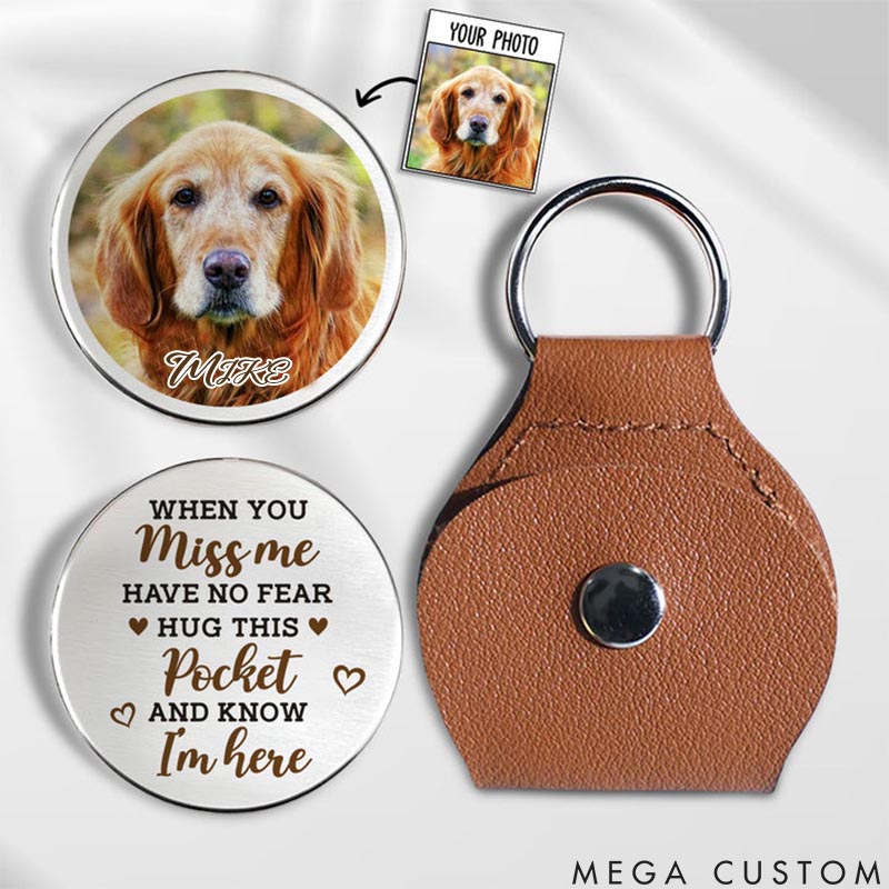 Personalized Pet Lover Hus this Pocket and Feel Me Here Pocket Hug