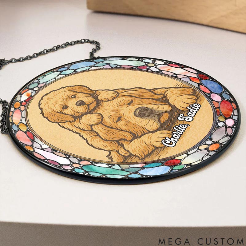 Personalized Pet Lover I Love You so Sun Catcher