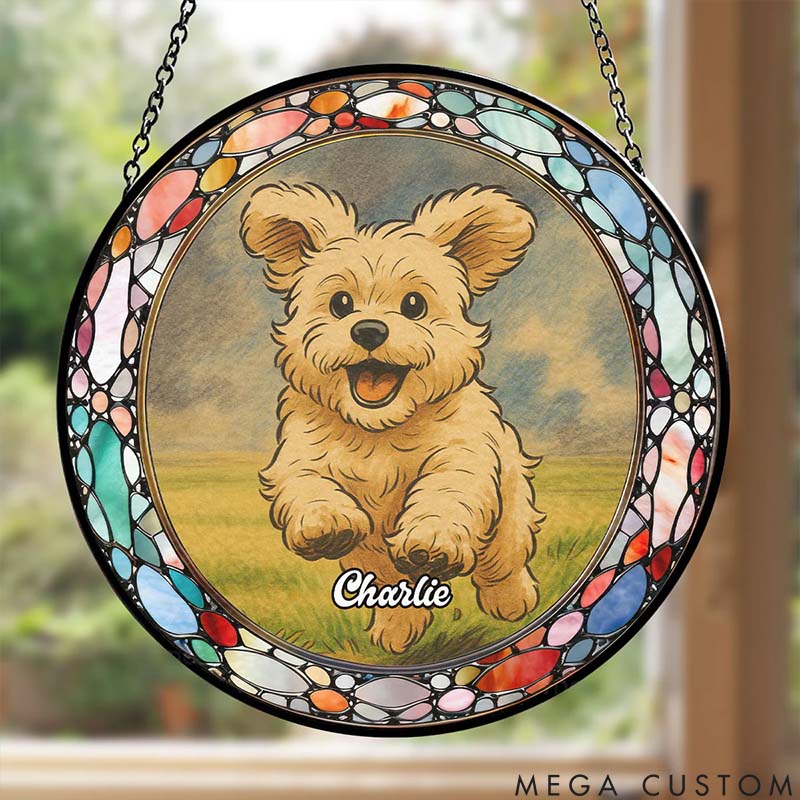 Personalized Pet Lover I Love You so Sun Catcher