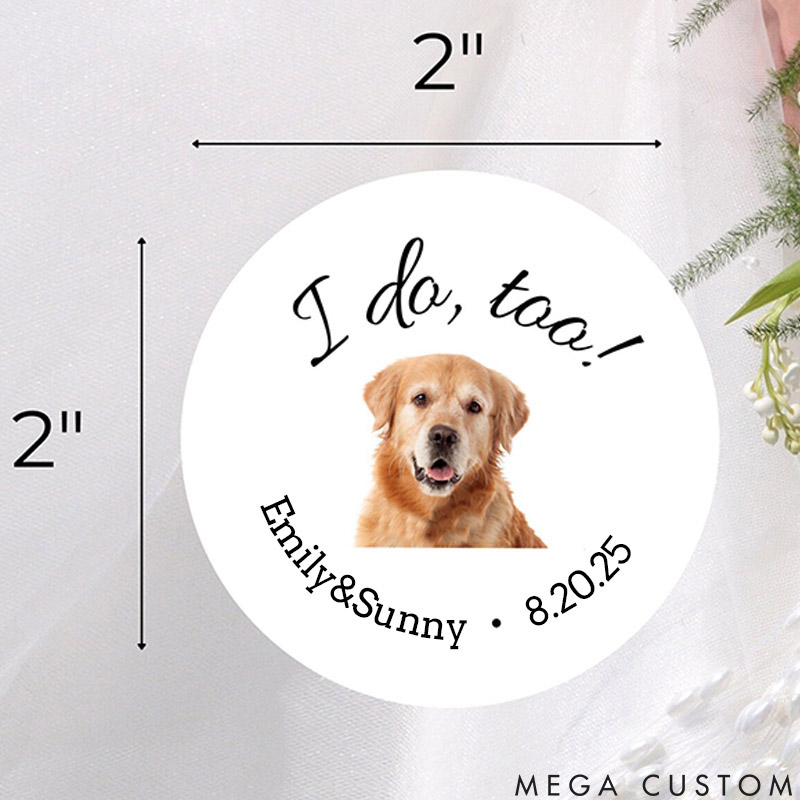 Personalized Pet Lover I do Image Stickers
