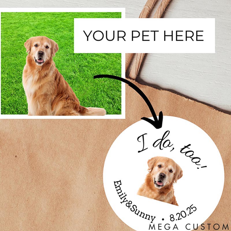 Personalized Pet Lover I do Image Stickers