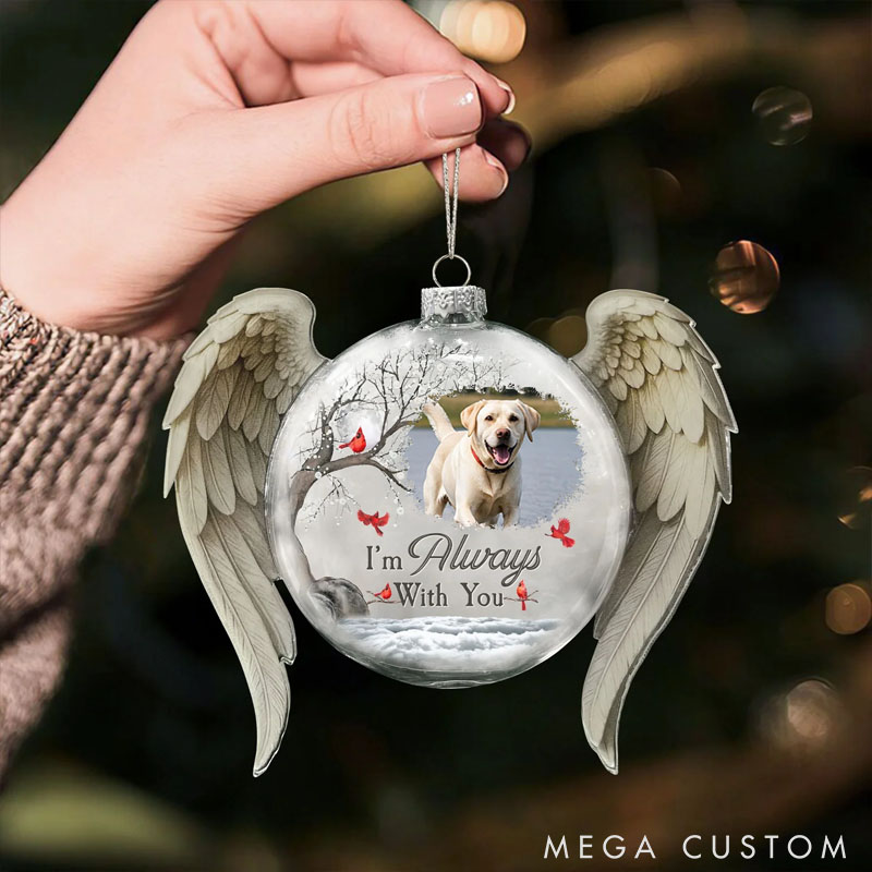 Personalized Pet Lover I'm always with You Christmas Ornament