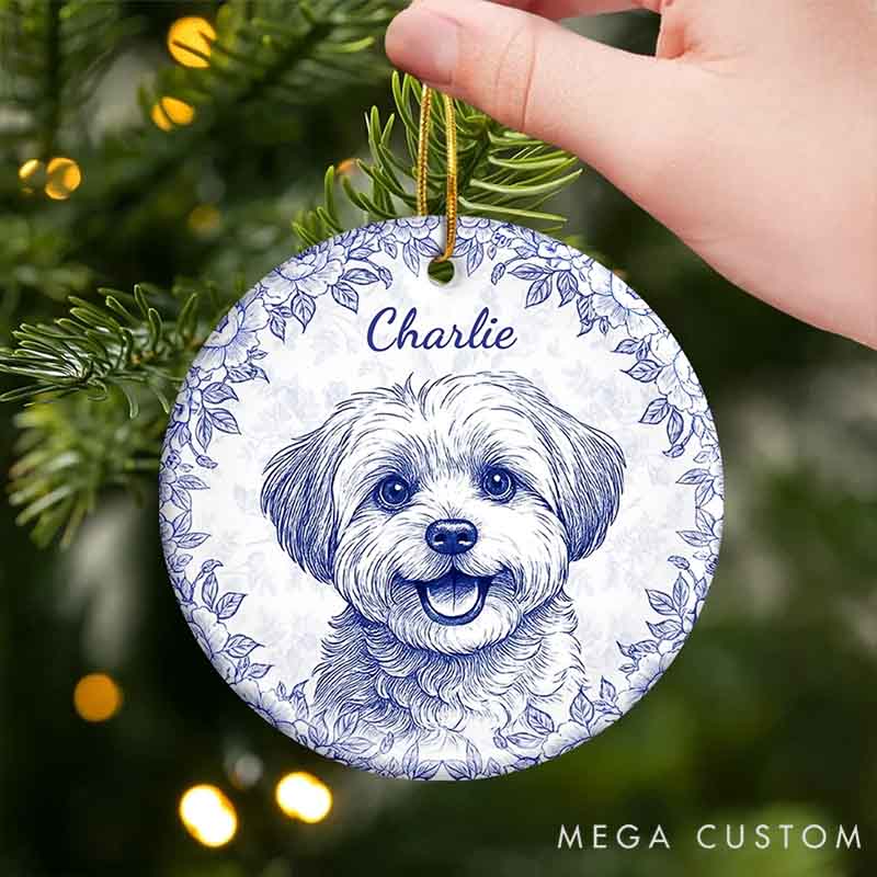 Personalized Pet Lover Little Paws Forever Love Christmas Ornament
