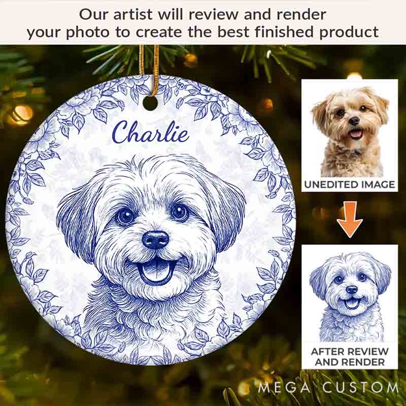 Personalized Pet Lover Little Paws Forever Love Christmas Ornament