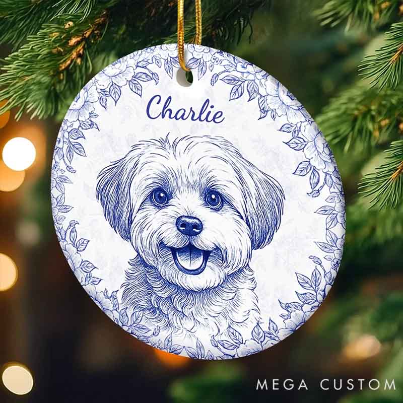 Personalized Pet Lover Little Paws Forever Love Christmas Ornament