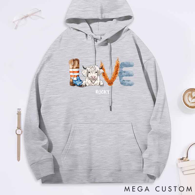 Personalized Pet Lover Love Farm Classic Hoodies