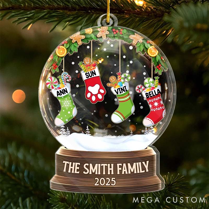 Personalized Pet Lover Love Makes Us One Christmas Ornament