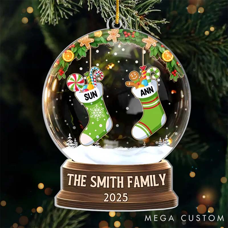 Personalized Pet Lover Love Makes Us One Christmas Ornament