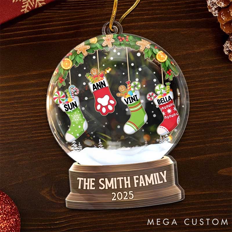 Personalized Pet Lover Love Makes Us One Christmas Ornament